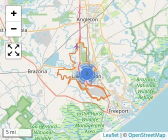 Area schools map
